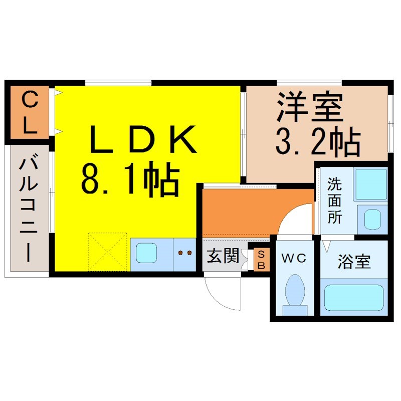 オウルージュ鶴里駅前 間取り
