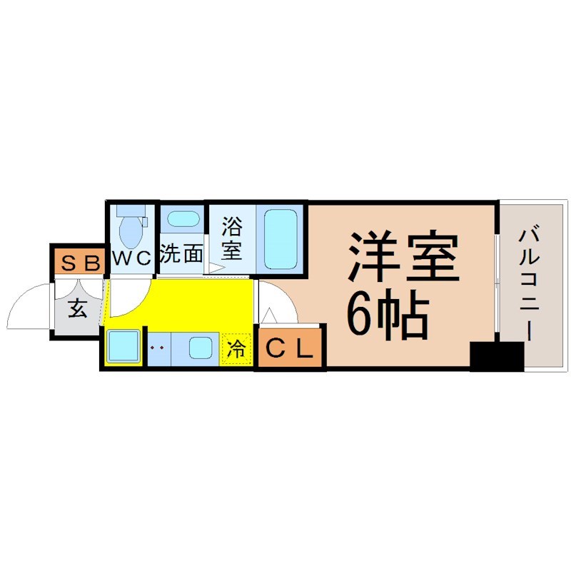 エステムコート名古屋金山ミッドクロス 間取り
