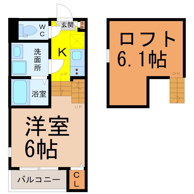 ＳＥＲＥＮＵＳ塩釜口（セレヌス塩釜口） 間取り