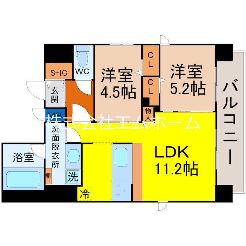 Ｚ・Ｒ東別院 間取り