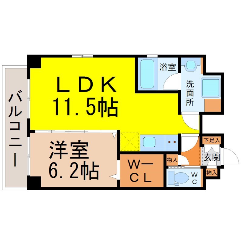 ＧＲＡＴＩＯＮ（グラシオン） 間取り