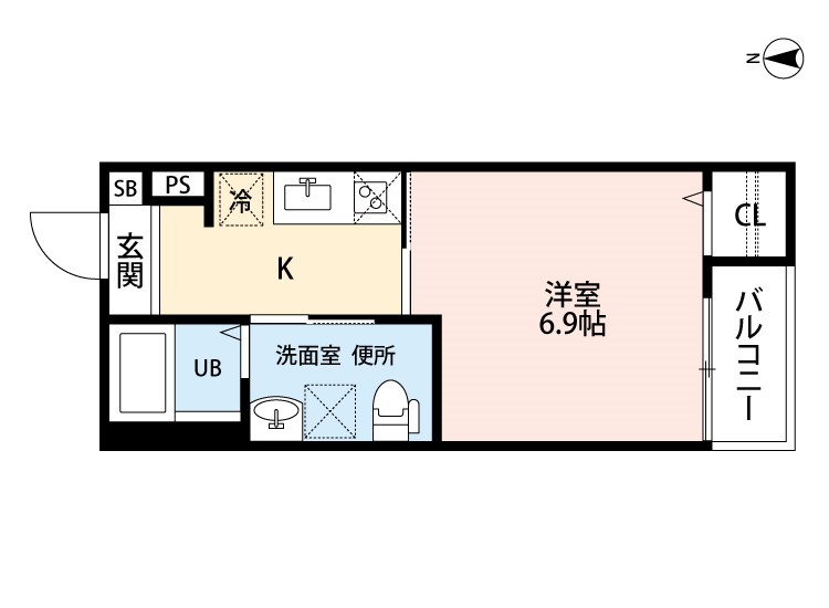 ハピネス八反 間取り
