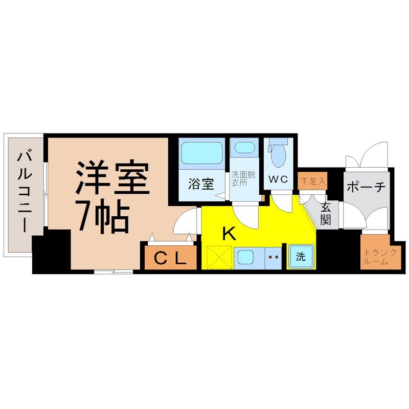 エステムコート名古屋新栄アクシス 間取り