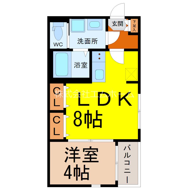 ハーモニーテラス外新町II 間取り
