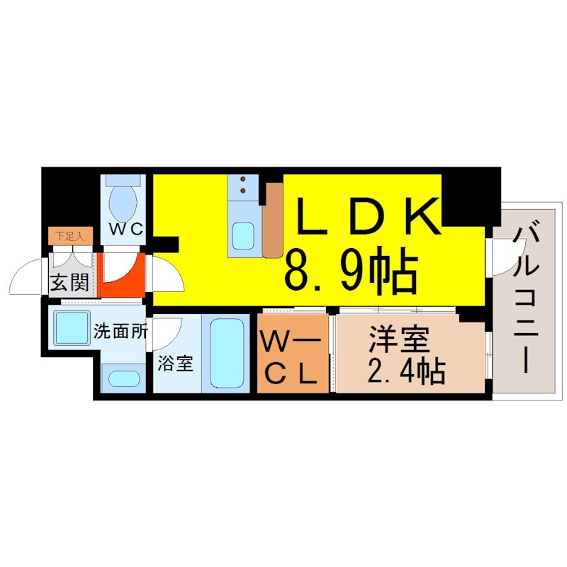 ハーモニーレジデンス名古屋ＥＡＳＴ 間取り