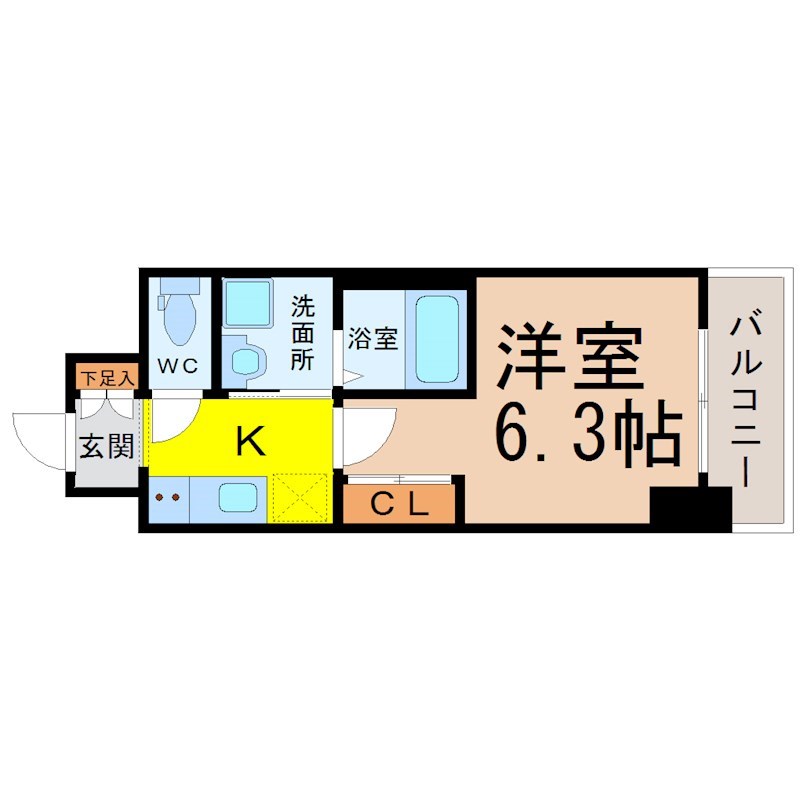 ＰＬＡＴＺ　ＴＡＣＨＩＢＡＮＡ（プラッツタチバナ） 間取り