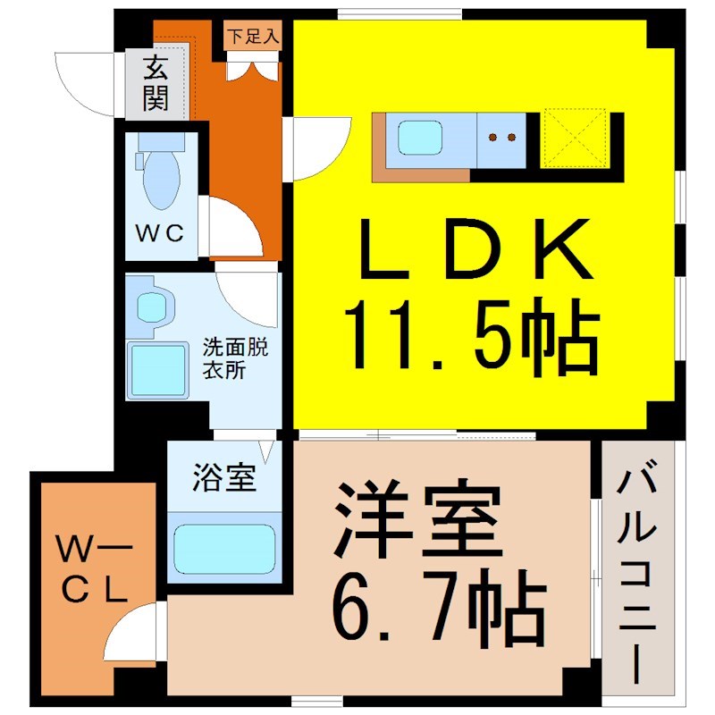 グランレーヴ金山 間取り