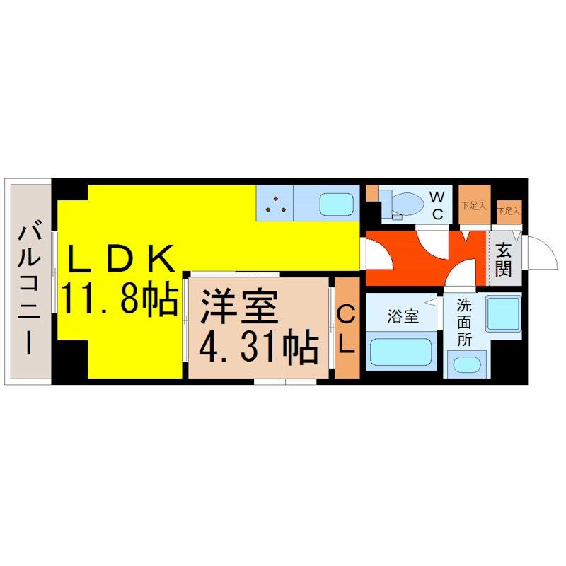 Ｓ－ＦＯＲＴ鶴舞ｃｕｂｅ 間取り