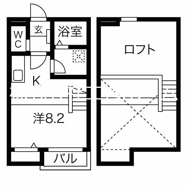 Calm矢田（カーム） 間取り