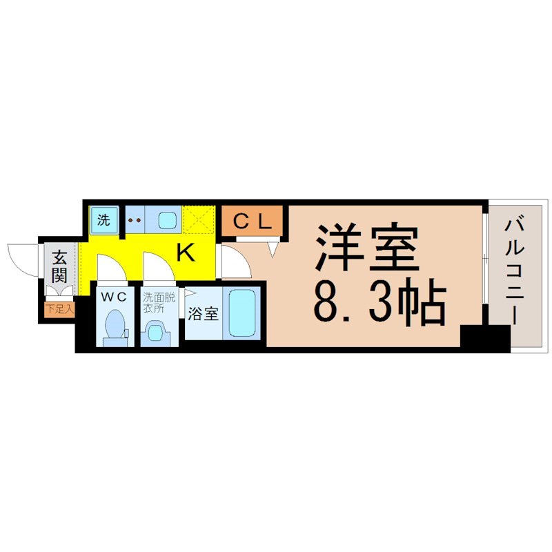 プレサンス大須観音ディオ 間取り