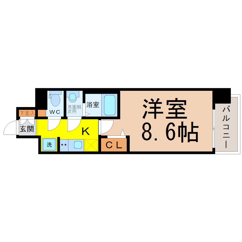 プレサンス大須観音ディオ 間取り