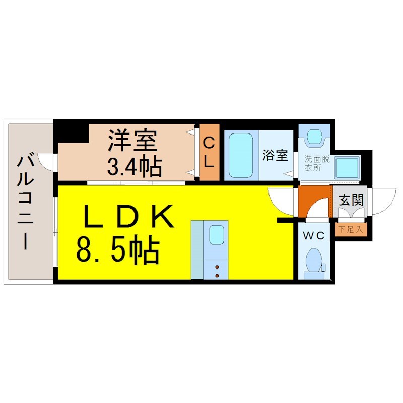 プレサンス鶴舞パークグラッド 間取り