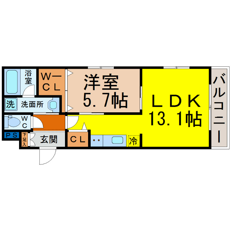 ＢｏｎｈｅｕｒＡｏｉ（ボナール葵） 間取り