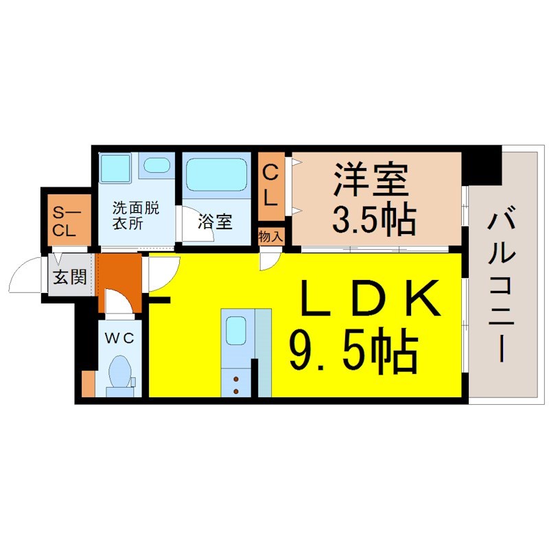 プレサンスジェネ上前津 間取り