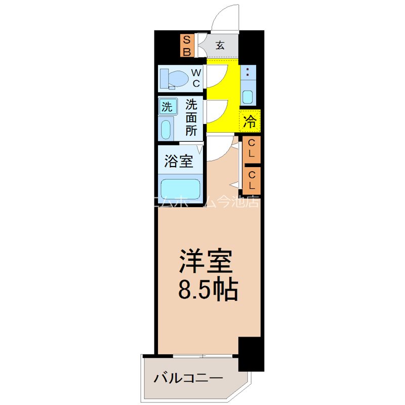 S-RESIDENCE黒川本通一丁目 間取り