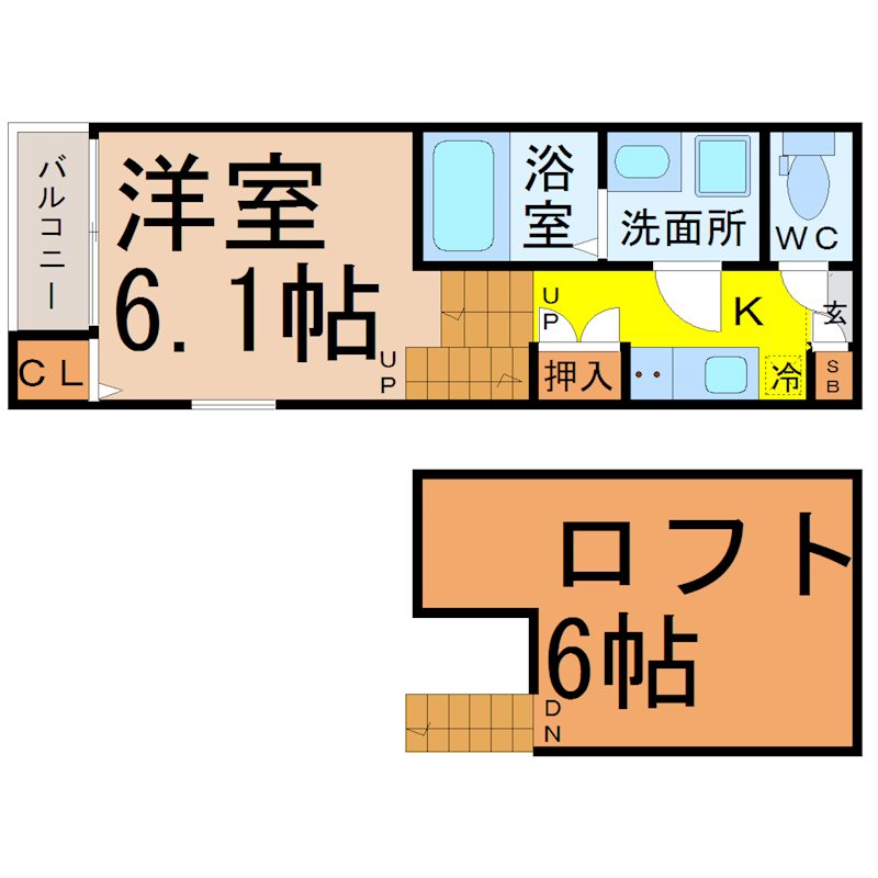ハーモニーテラス大杉町II 間取り