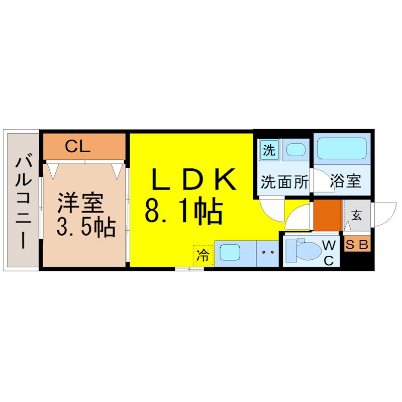 ジュネス内浜町 間取り