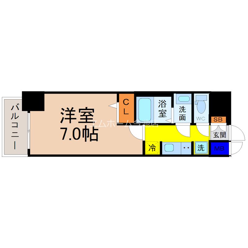 リシュドール川名駅 間取り