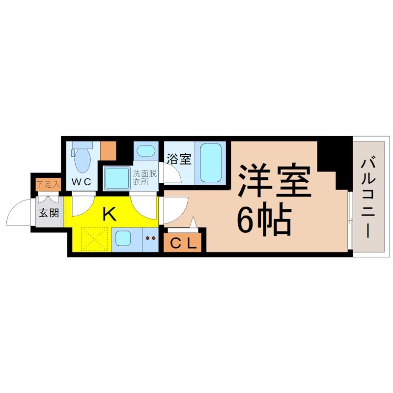 ディアレイシャス東別院 間取り