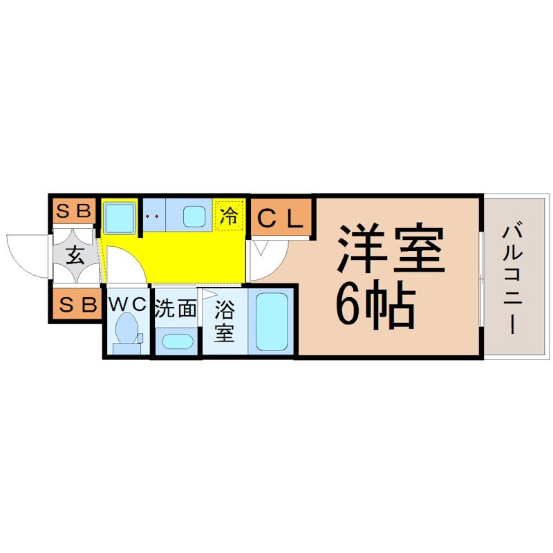 エステムコート名古屋金山ミッドクロス 間取り