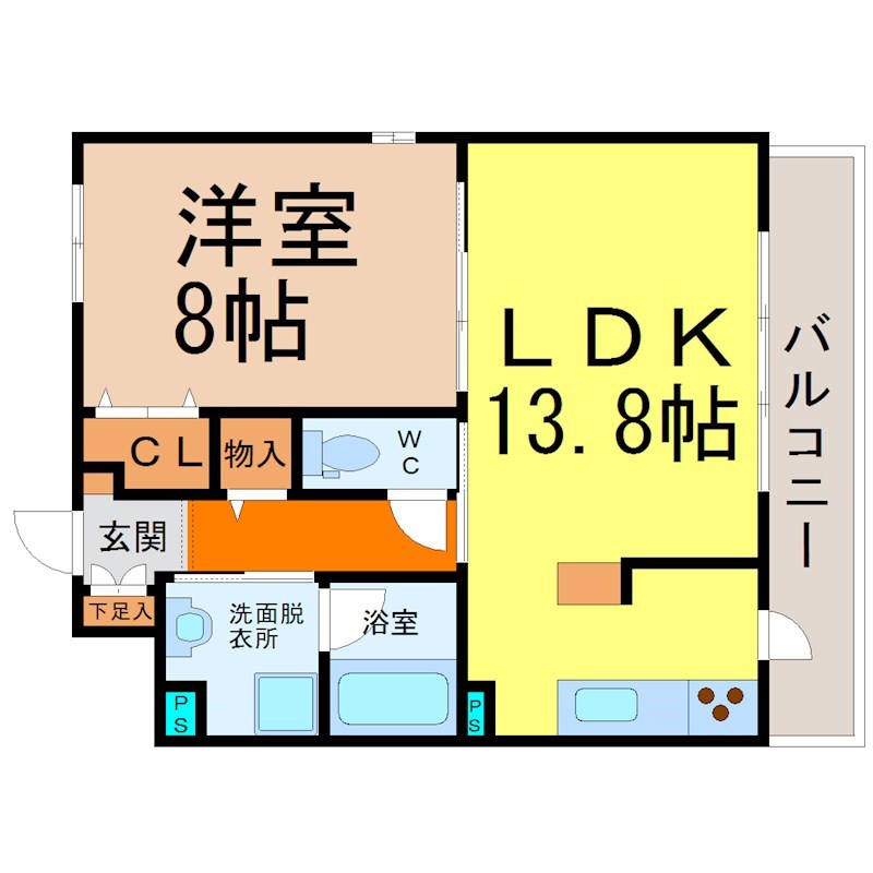 Ｓｔａｇｅ本山（ステージ本山） 間取り