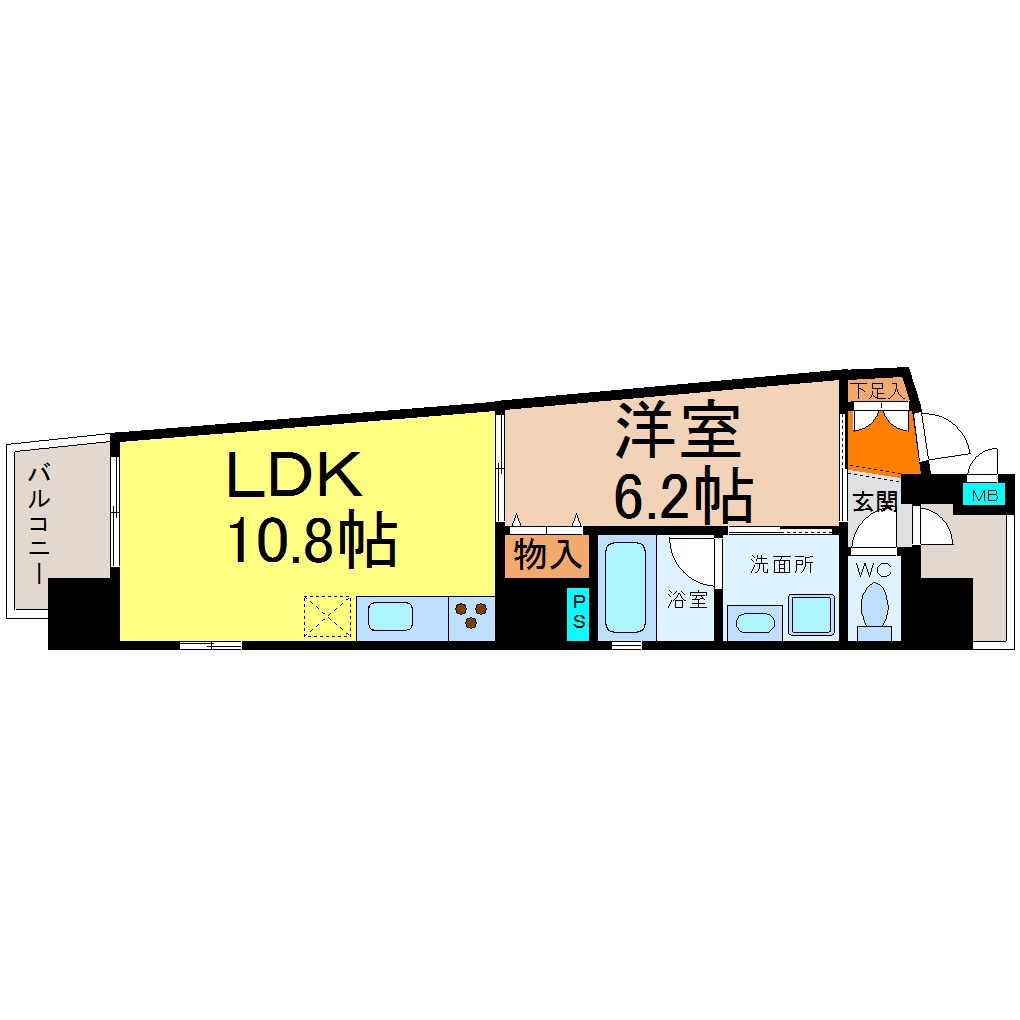 ＳＬＡＮＴＷＡＬＬＳ（スラントウォールズ） 間取り