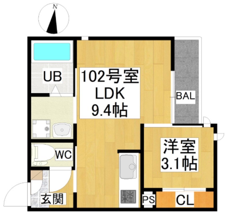 ＧＲＡＮＤＴＩＣ名鉄栄生 間取り