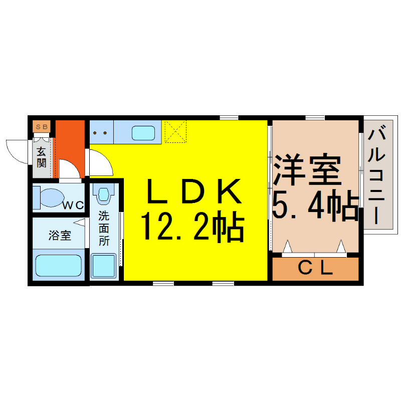Ｌｕｎａ　ｔｅｒｒａｃｅ（ルナテラス） 間取り
