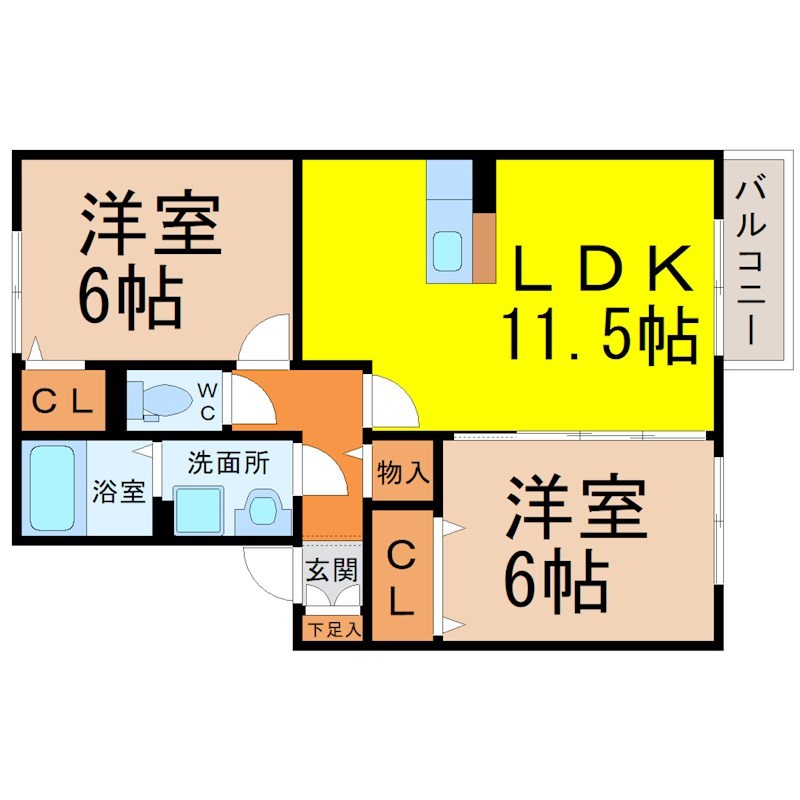 レクスト赤坂 間取り