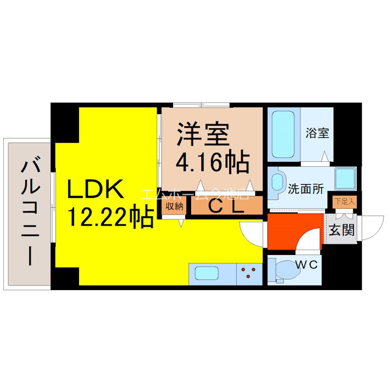 GRANDUKE新栄 間取り