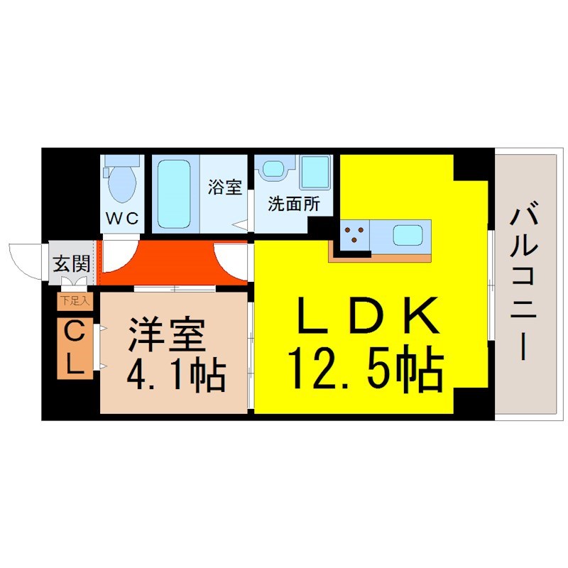 ＧＲＡＮＤＵＫＥ新栄 間取り
