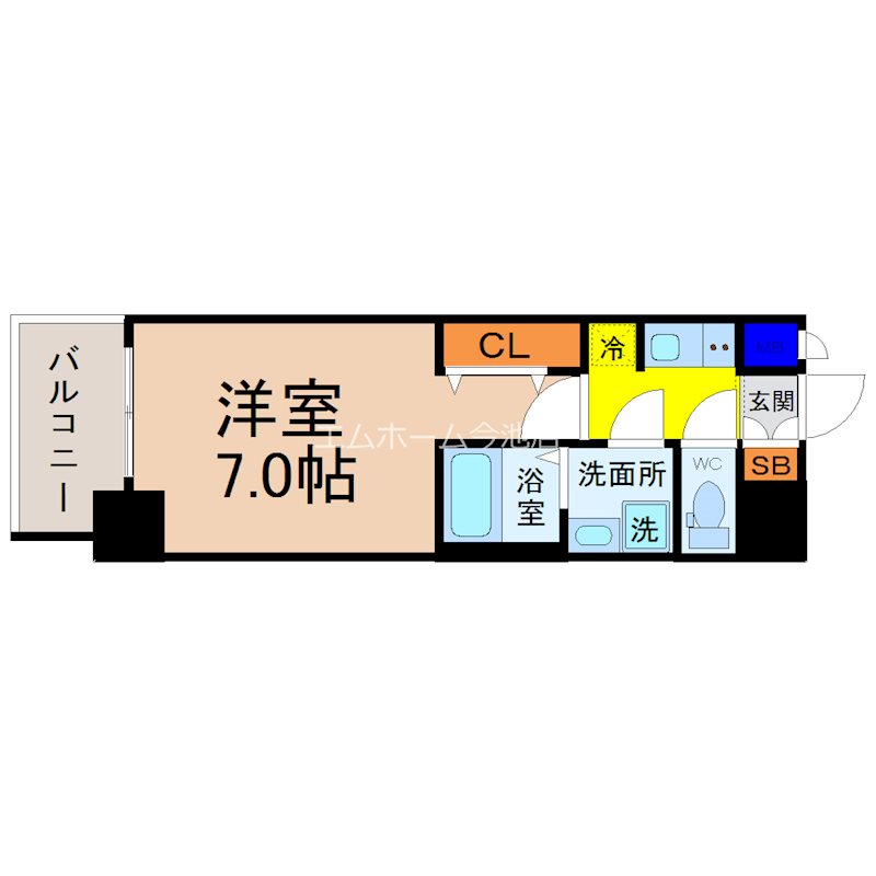 リシュドール川名駅 間取り