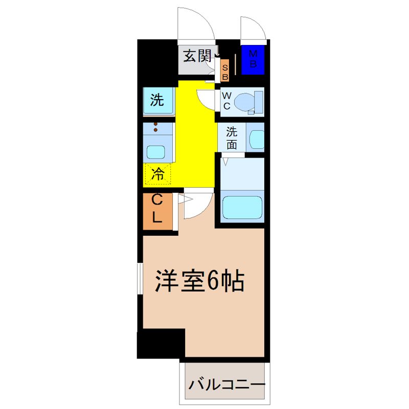 エステムコート名古屋新栄アクシス 間取り