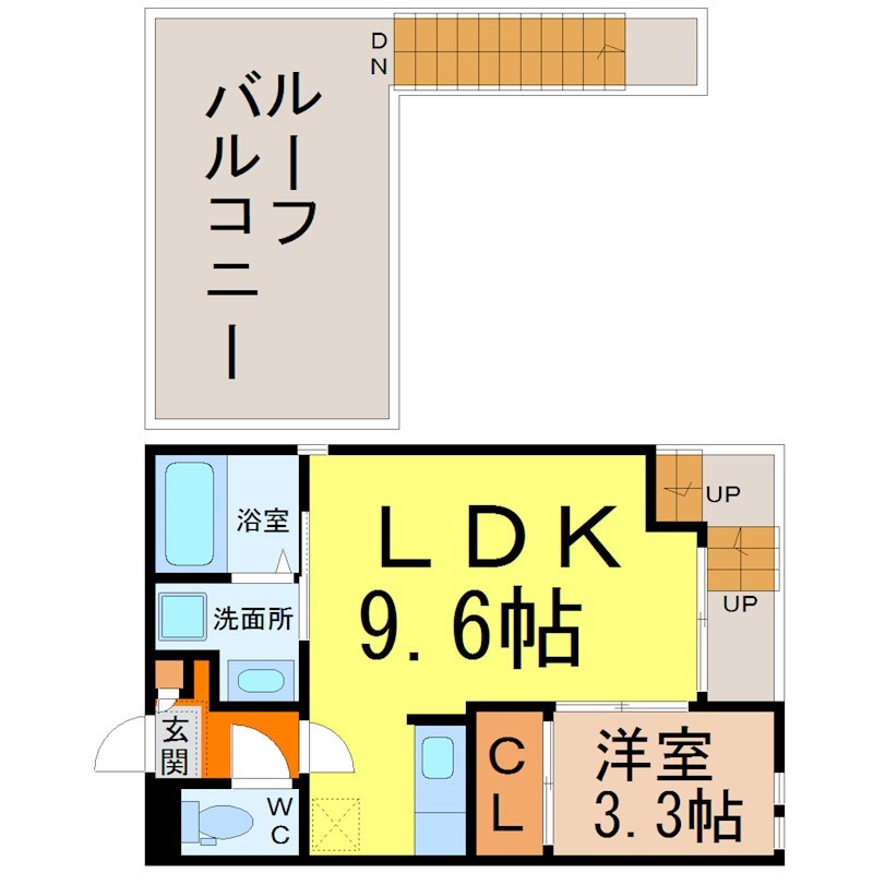 ＧｒａｎｄｔｉｃＬｕｃｅ志賀本通 間取り