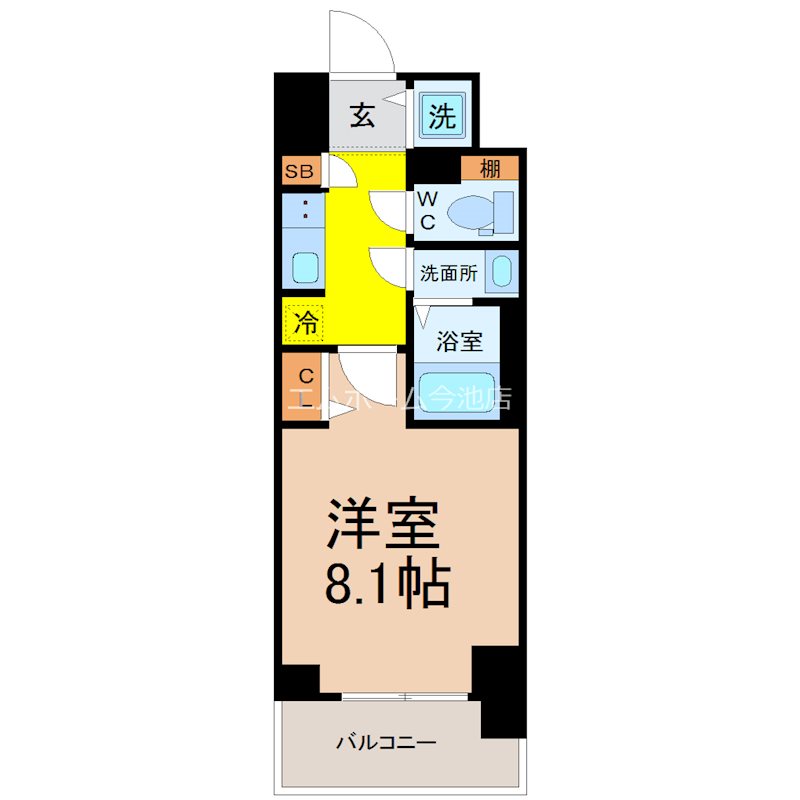 CREST TAPP新栄 間取り