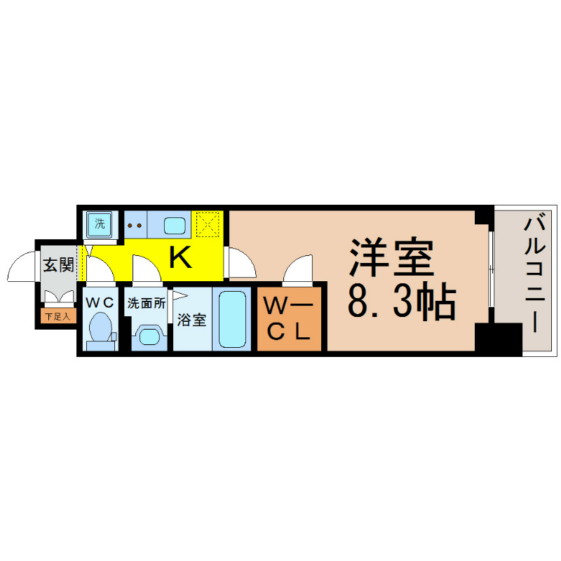 プレサンス栄ライズ 間取り