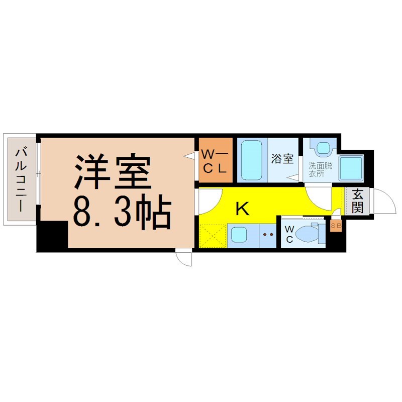 Ｓ－ＦＯＲＴ堀田通 間取り