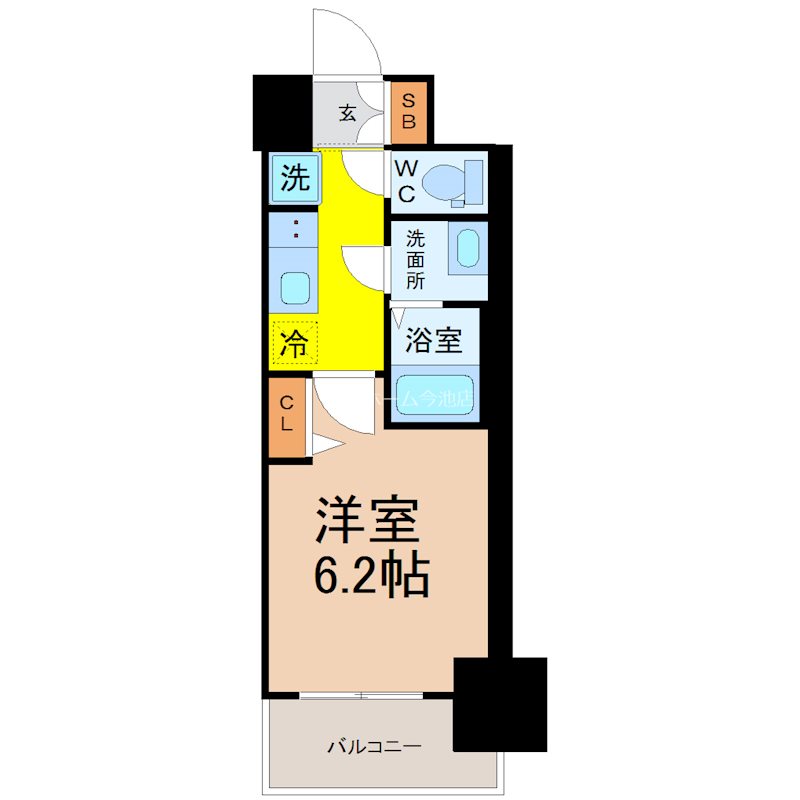 メイクスWアート今池Ⅲ 間取り