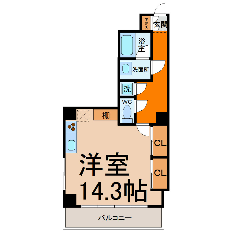 スタジオスクエア大須 間取り