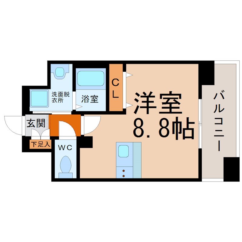 プレサンス名古屋ＳＴＡＴＩＯＮビジュ 間取り
