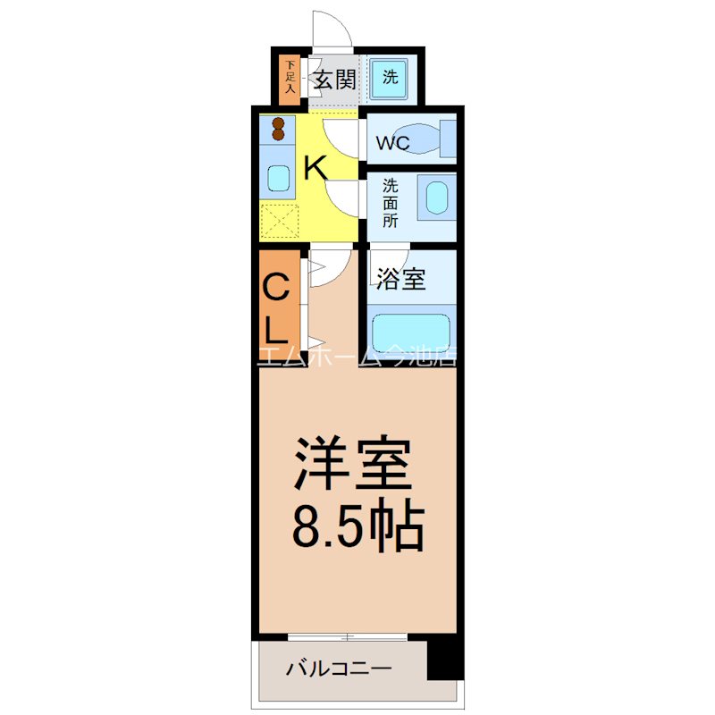 ルクレ新栄レジデンス 間取り