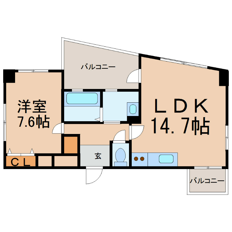 ＬａＦａｃａｄｅ（ラファサード） 間取り