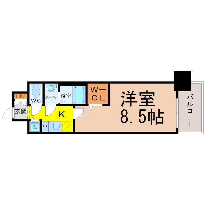 プレサンスジェネ鶴舞 間取り
