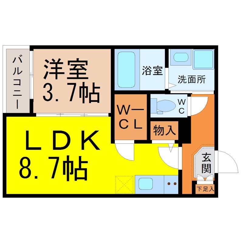 ハーモニーテラス植田西II 間取り