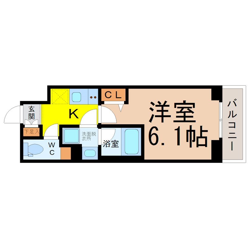 ディアレイシャス東別院 間取り
