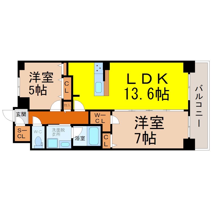 Ｓ－ＲＥＳＩＤＥＮＣＥ六番町 間取り