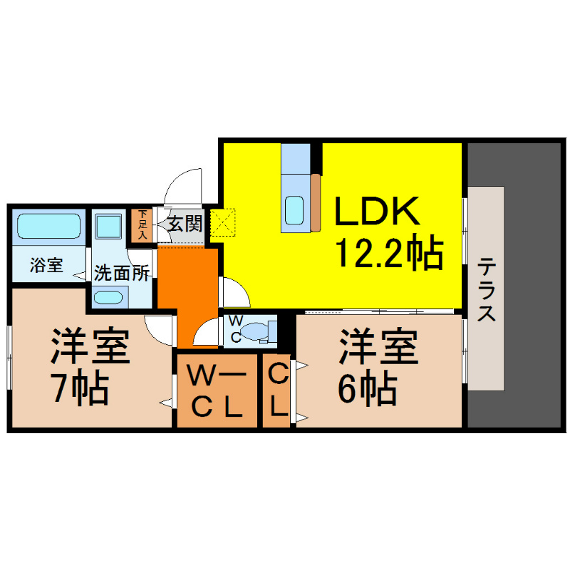 ラフィーネ野立 間取り