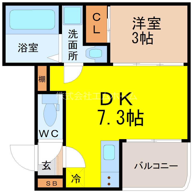 ハーモニーテラス新栄Ⅱ 間取り
