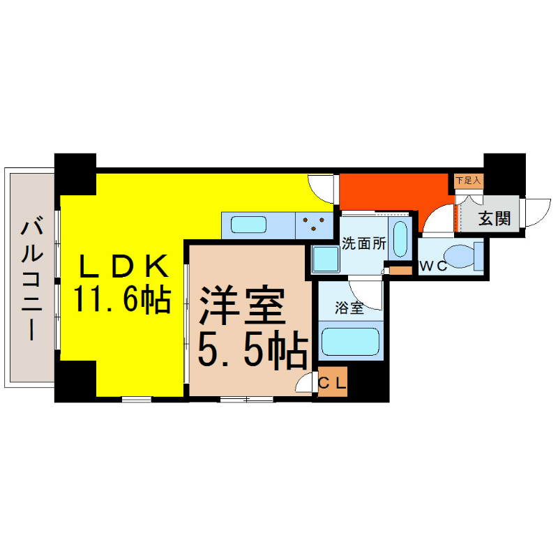 スタジオスクエア大須 間取り