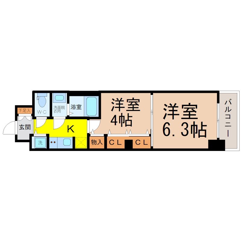 Ｓ－ＲＥＳＩＤＥＮＣＥ六番町 間取り